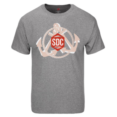 SDC Anchor T-Shirt - Grey