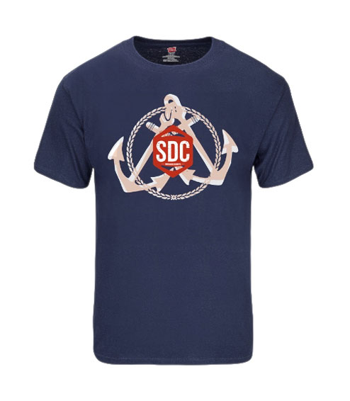 SDC Anchor T-Shirt - Navy Blue