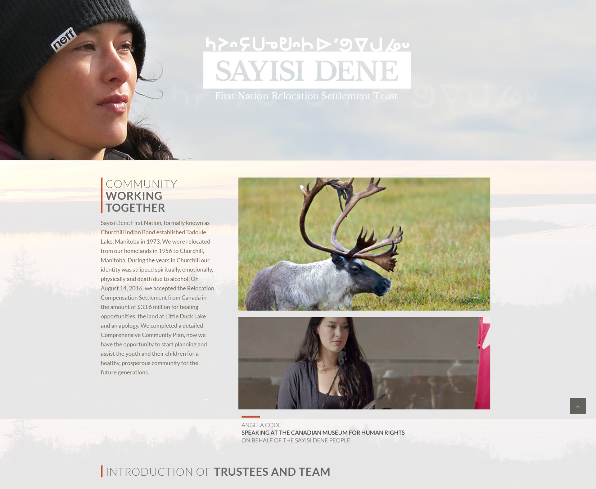 Sayisi Dene First Nation Trust Website