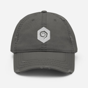 Distressed Hat - Charcoal Grey