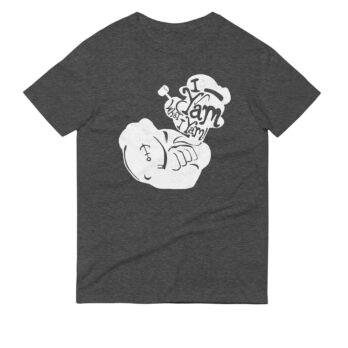 I Yam what I Yam Graphic Tee - Heather dark Grey